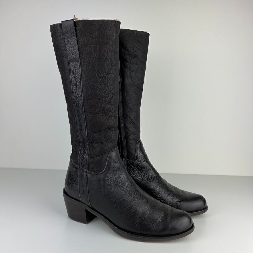 Pollini Way Out Tall Knee High Leather Boot Brown Women's sz IT 38 US sz…